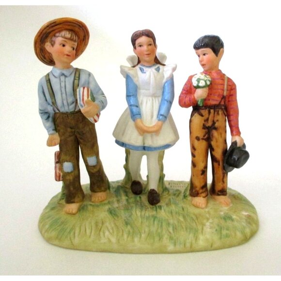 Vintage Norman Rockwell Young Man's Fancy Figurine Gorham Bone China Collectible - Picture 2 of 6